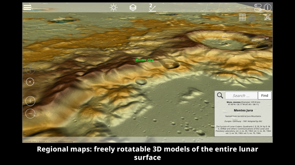 #6. GlobeViewer Moon (macOS) بواسطة: RAB-Software