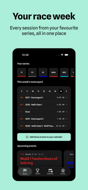 Racemob - Motorsports Calendar screenshot 1