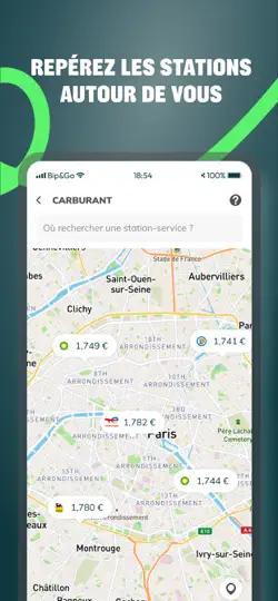 Capture d'écran de Bip&Go sur iPhone 6