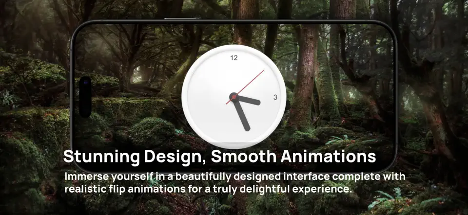 Captura de pantalla de Desktop Flip Clock en iPhone 3