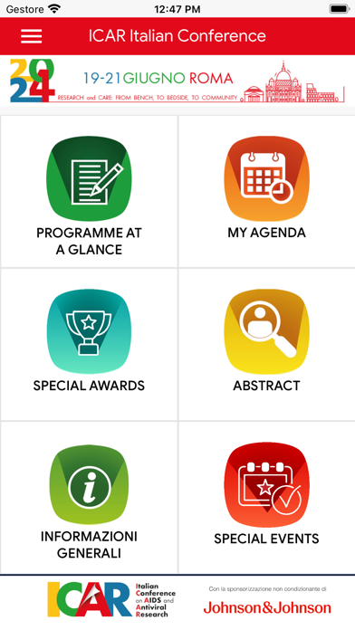 ICAR Italian Conference Screenshot