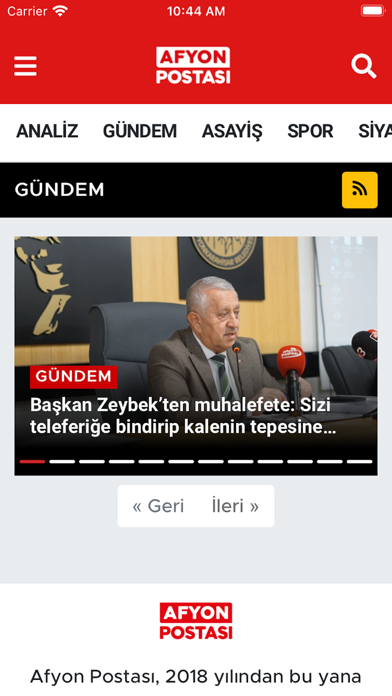 Afyon Postası Haber Screenshot