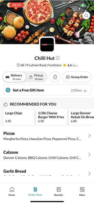 Chilli Hut Freckleton screenshot 2