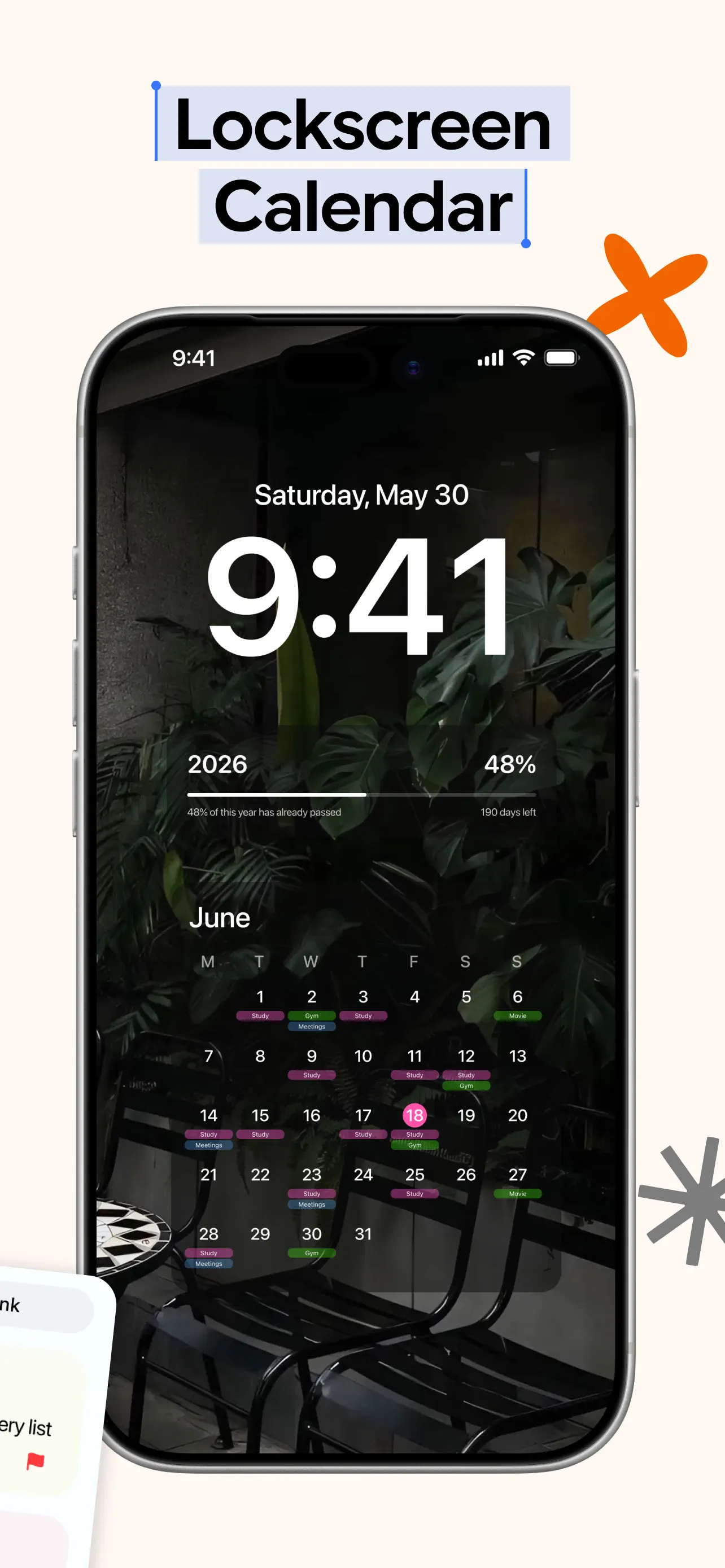 Ink: Lockscreen Calendar, Note 스크린샷 2