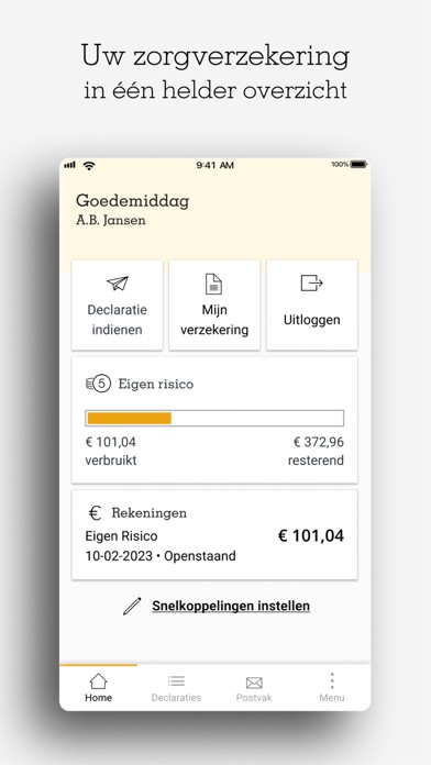 Mijn zorg van a.s.r. Screenshot