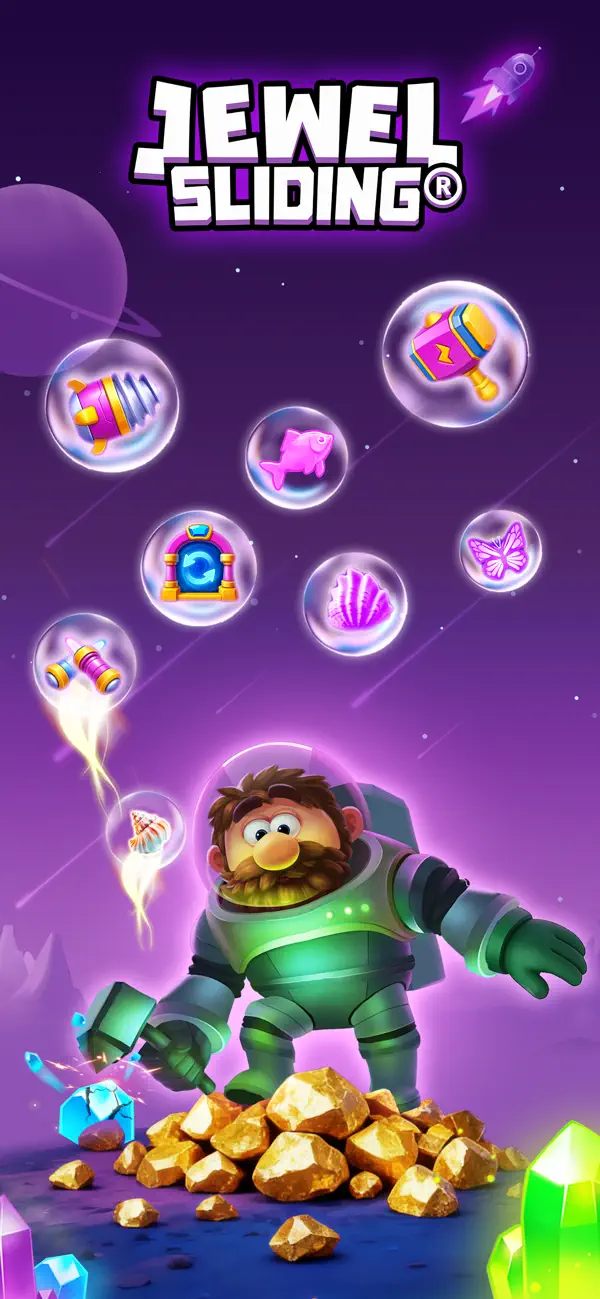 Screenshot #1 pour Jewel Sliding - Jeux de Puzzle