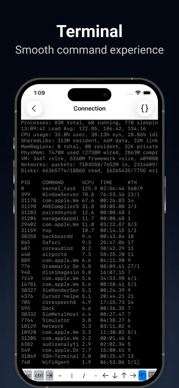 #5. SSH Client - Terminal (iOS) By: HANSIFY TECHNOLOGIES