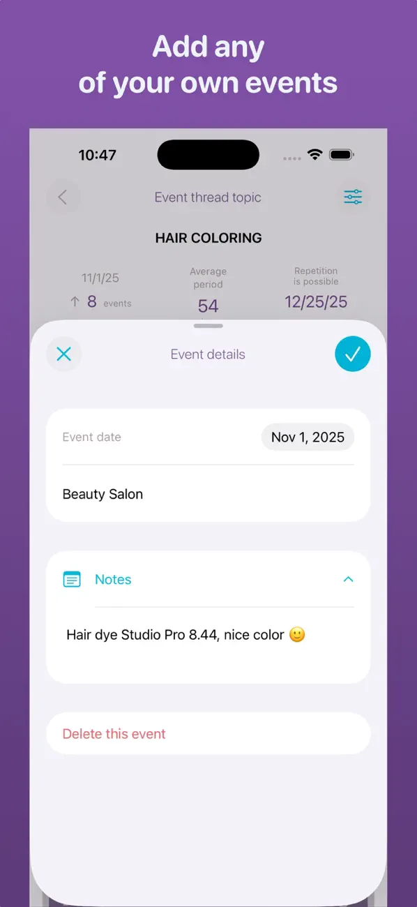 Screenshot #3 pour Repeating events