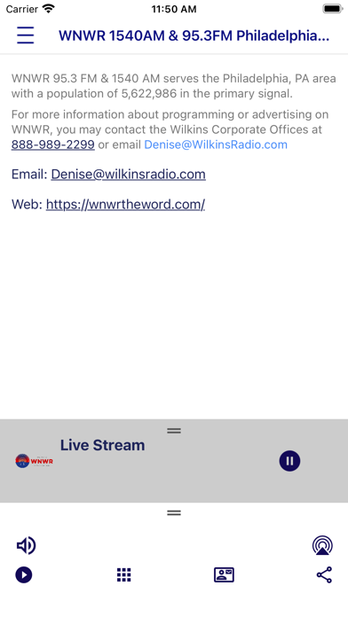 WNWR The Word Philadelphia, PA Screenshot
