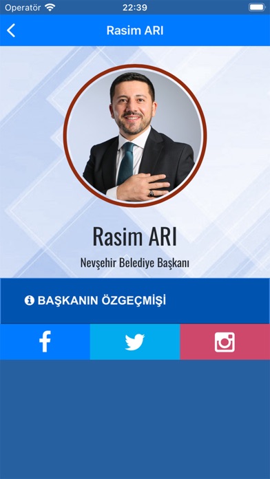 Nevşehir Belediye Başkanlığı Screenshot