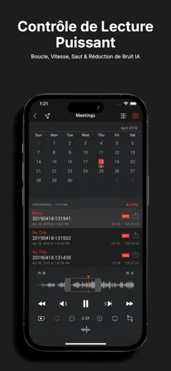 Capture d'écran de Enregistreur Vocal - SoundNote sur iPhone 5