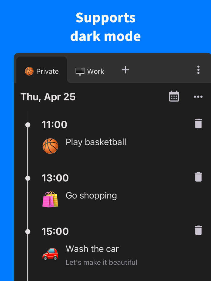 Timeline - Schedule by Hour