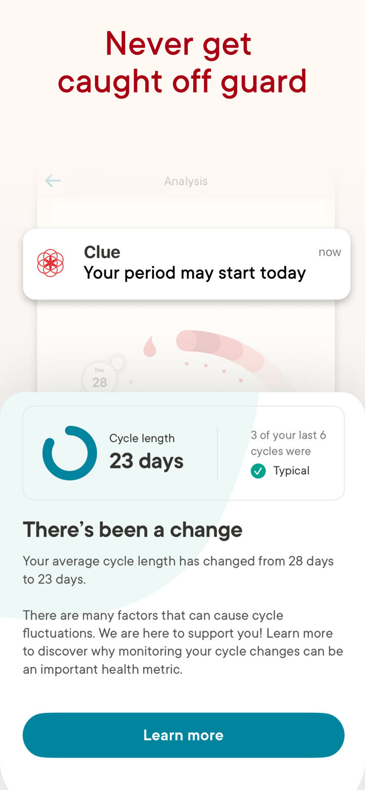Clue Period & Cycle Tracker screenshot 7