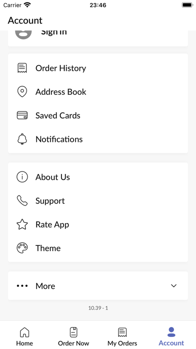 Bacio Pizzeria Screenshot