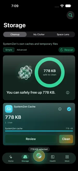 SystemZen: Cleaner & Storage screenshot 2