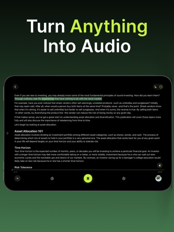Text to Speech - Voice Leaf iPad screenshot