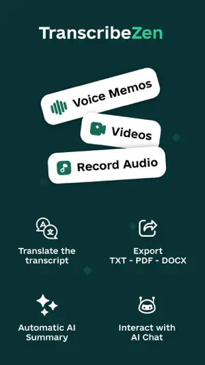 Voice Memo: AI Transcribe screenshot 1