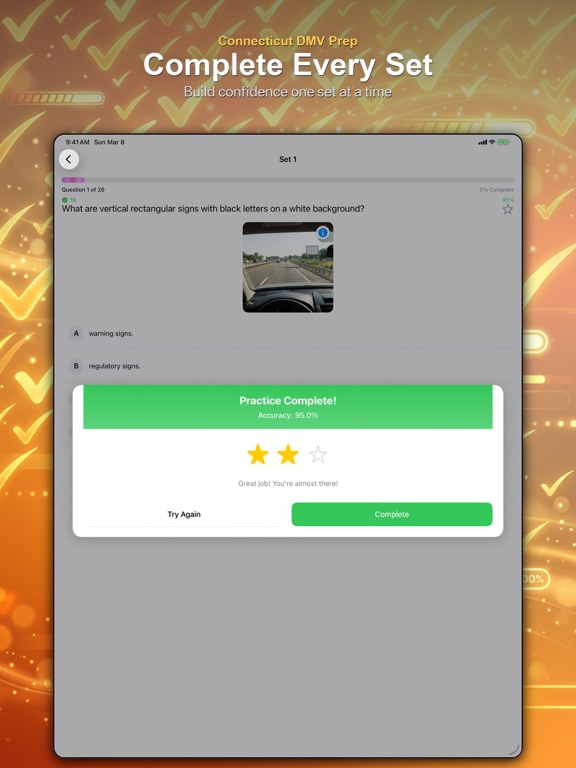 CT DMV Prep iPad screenshot