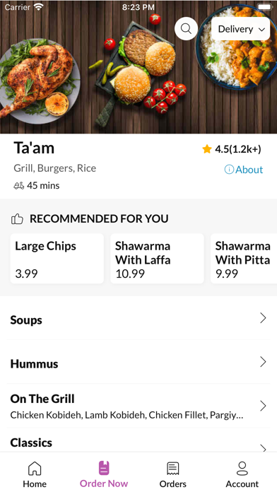 Ta'am Prestwich Screenshot