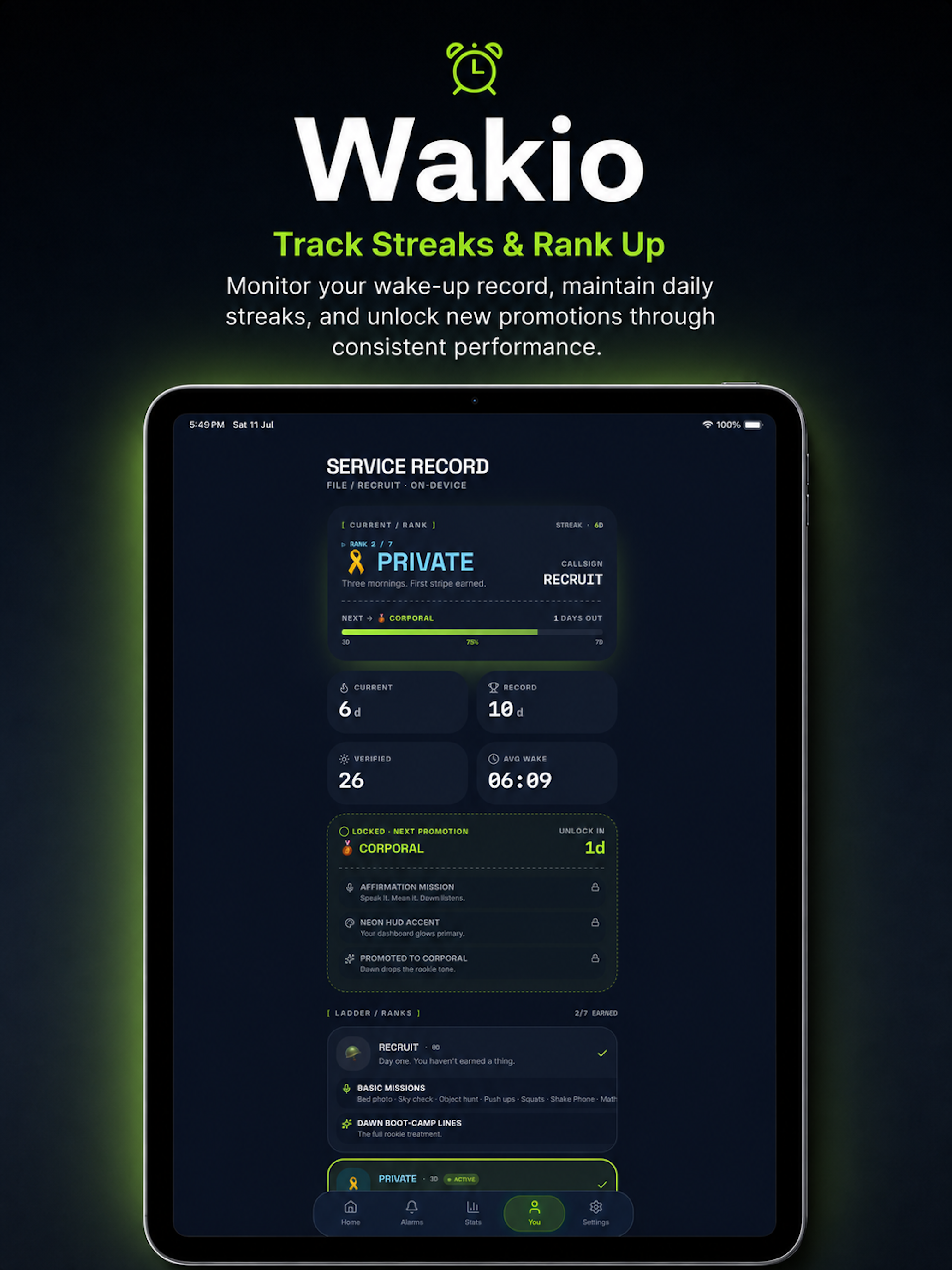 Wakio: Mission Alarm Clock screenshot 13