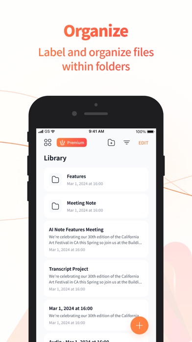 AI Note Taker Screenshot