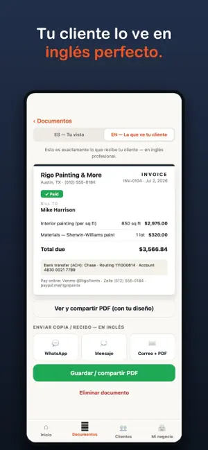 Oficio: Invoice & Estimate screenshot 1