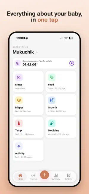 Babbie: baby tracker screenshot 1