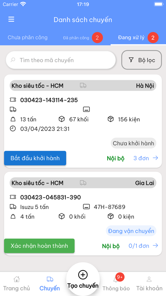 #3. Smart Cargo TMS - ĐPV (iOS) By: Pham Thai Hoang