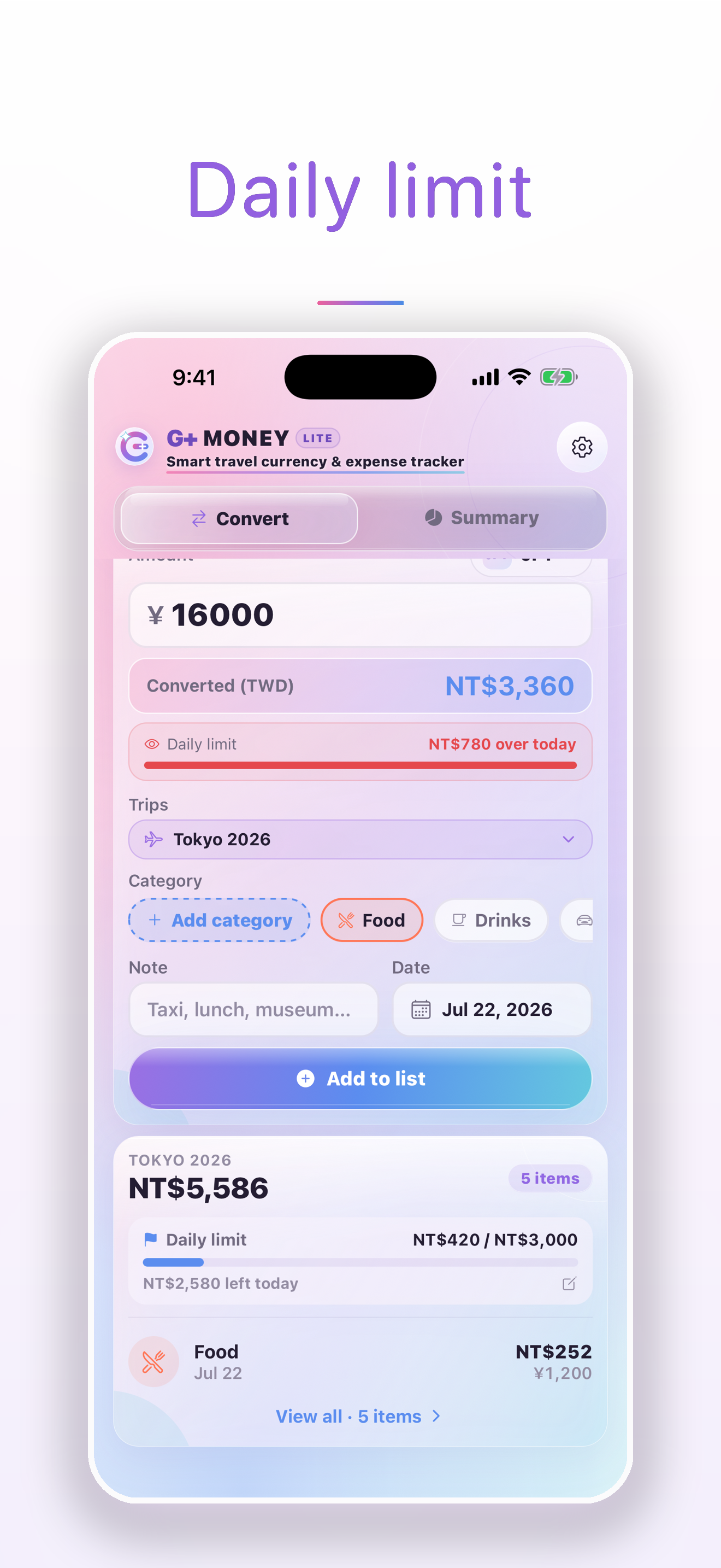 G+Money Lite screenshot 2