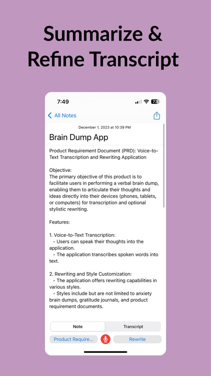 Brain Dump: Voice to Markdown screenshot-3