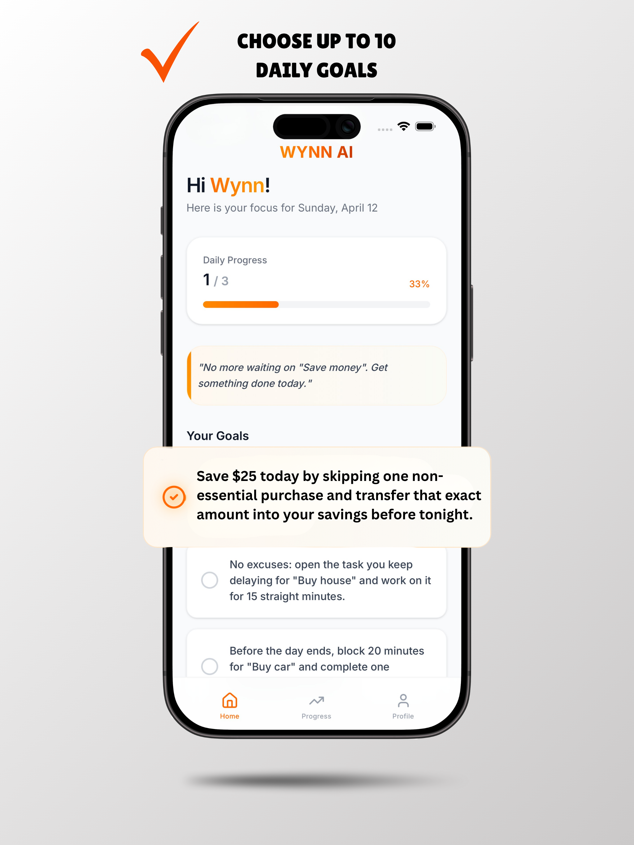 Wynn Ai - Daily Goals Coach