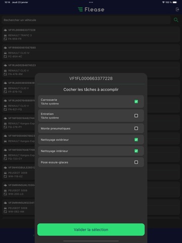 OpFlease iPad screenshot