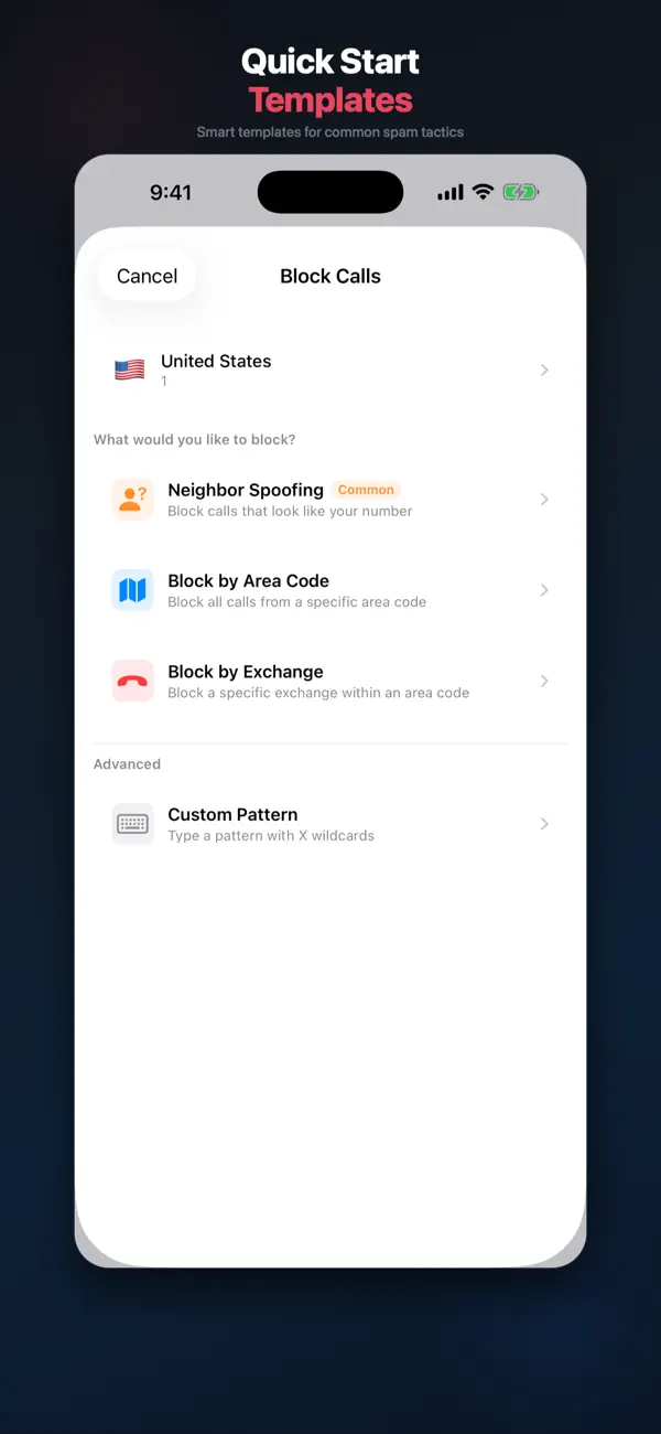 Screenshot #3 pour Phone Spam Pattern Blocker