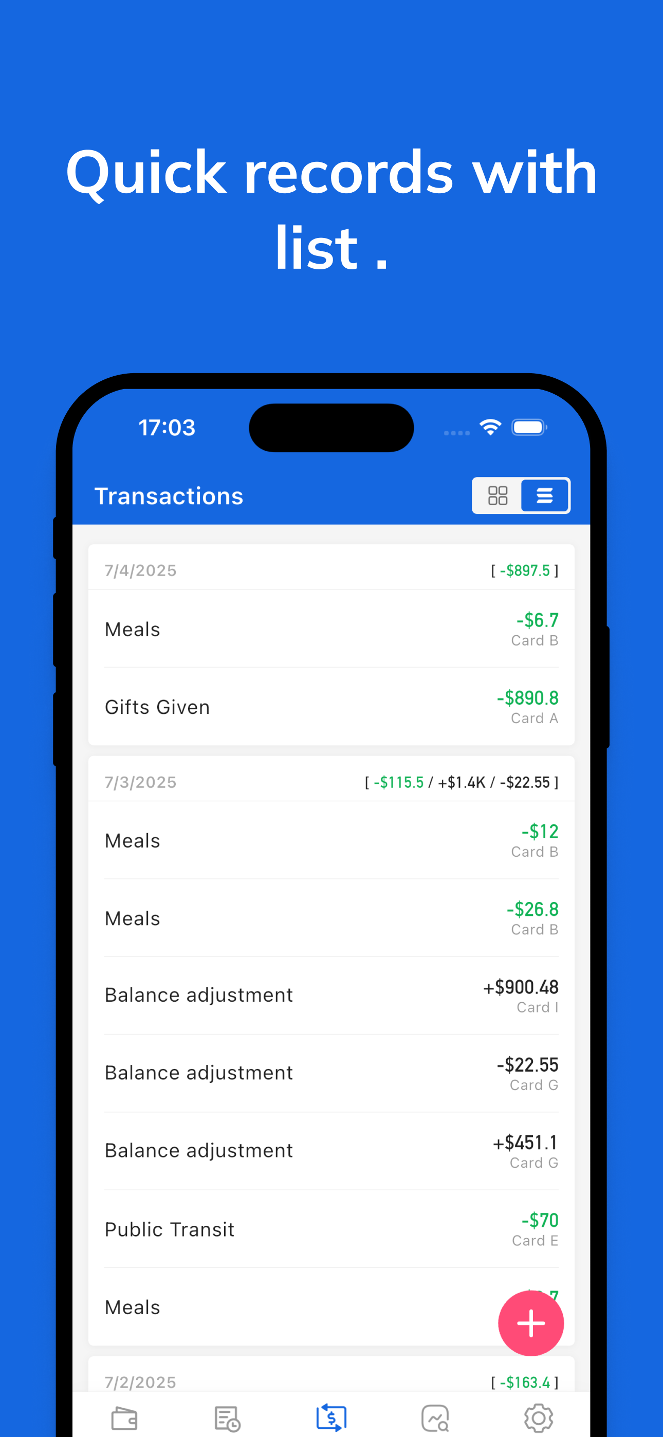 iWallet:Budget Spending Track screenshot 3