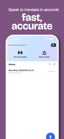 InterpreterX: VoiceTranslation Screenshot 3 of 5