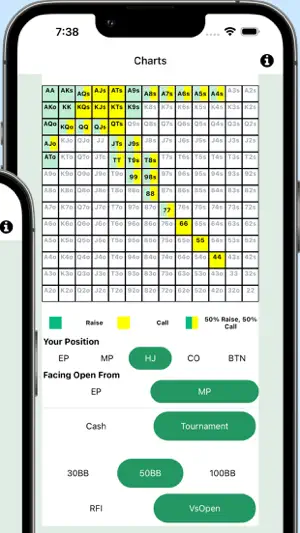 Live Poker Theory GTO Preflop screenshot 2