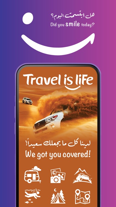 Travel is Life app Screenshot