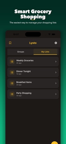 Lysto: Grocery List & Sharing screenshot