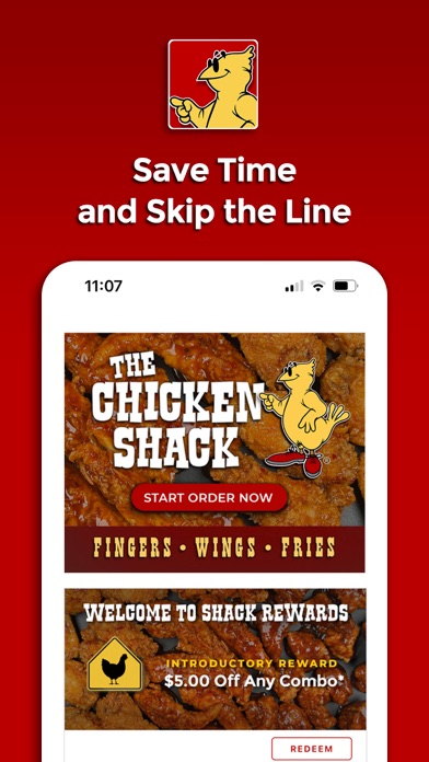 The Chicken Shack Rewards iPhone screenshot 2 - Food & Drink app
