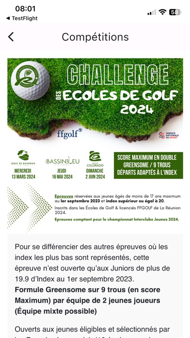 Golf de Bassin Bleu Screenshot