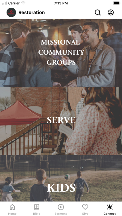 Restoration Church Bryan Screenshot