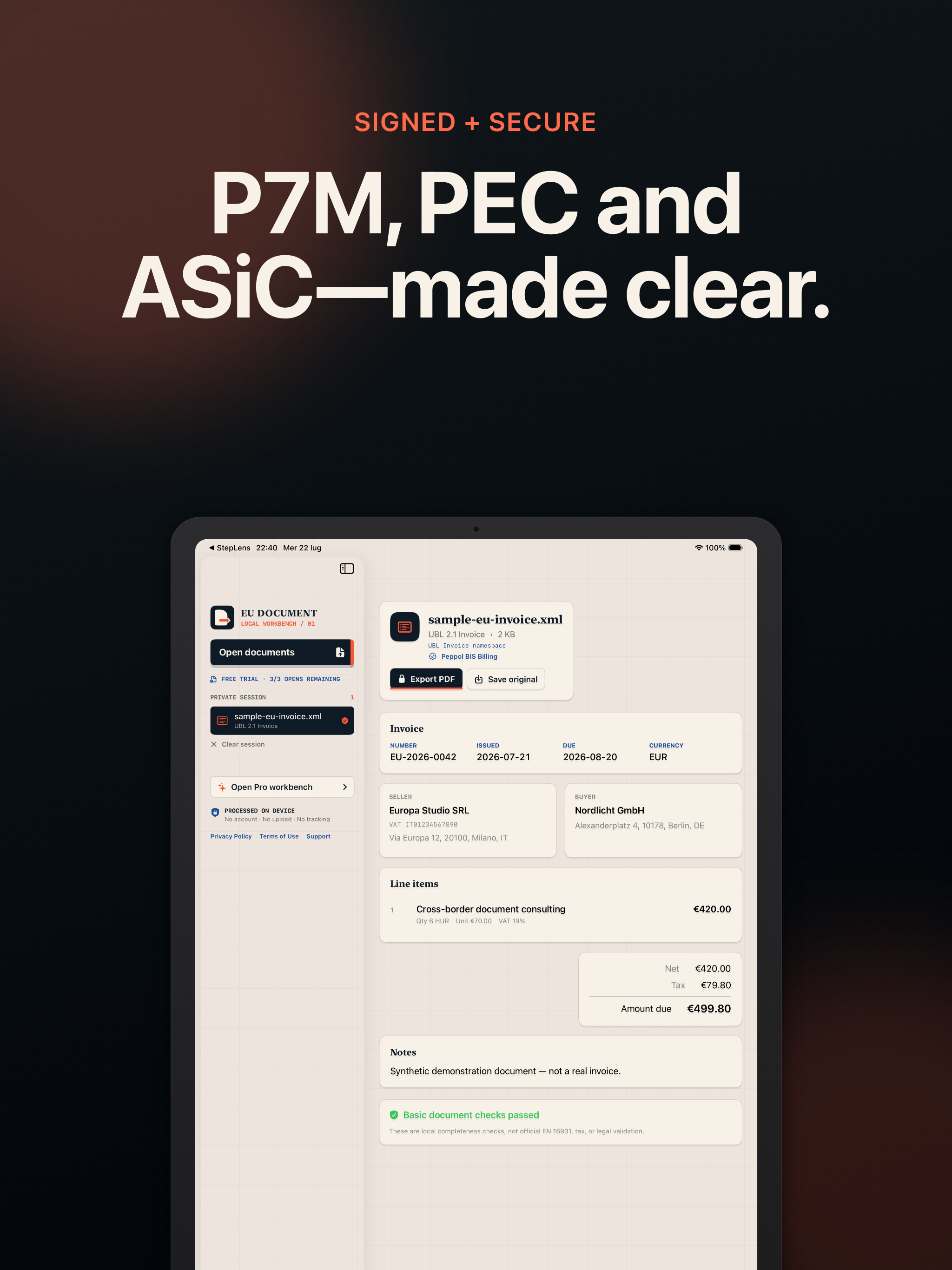 P7M, XML & EU Invoice Viewer screenshot 11