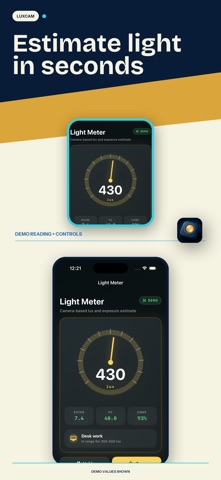 LuxCam Light Meter screenshot