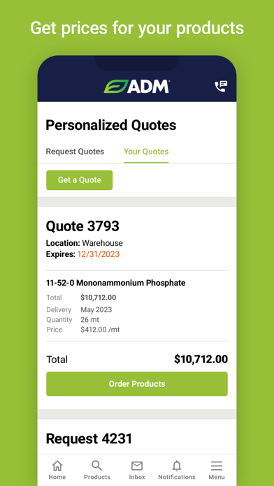 ADM Fertilizer Canada Screenshot