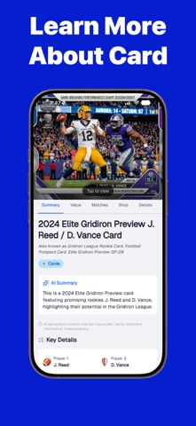 Sports Card Value Scanner: SC1 iPhone screenshot