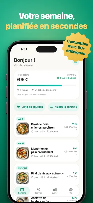 Planificateur Repas LumaMeal screenshot 1 of 5