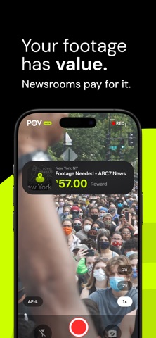 POV Live: Eyewitness Video iPhone screenshot