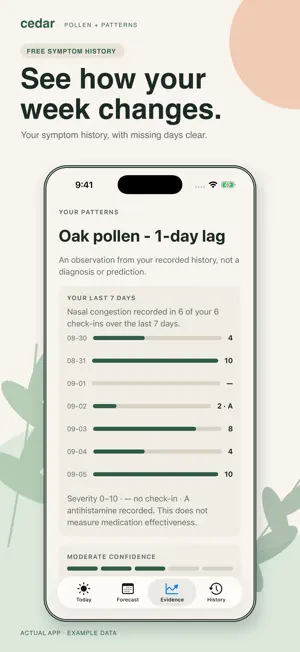 Cedar: Allergy Tracker screenshot 3