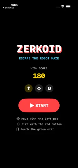 Captura de pantalla de Zerkoid en iPhone 1