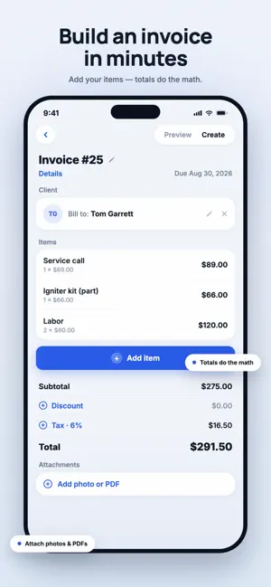 SInvoice: Fast Invoice Maker screenshot 2